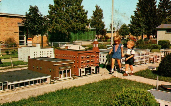 Miniature City at Clinch Park - Old Postcard View (newer photo)